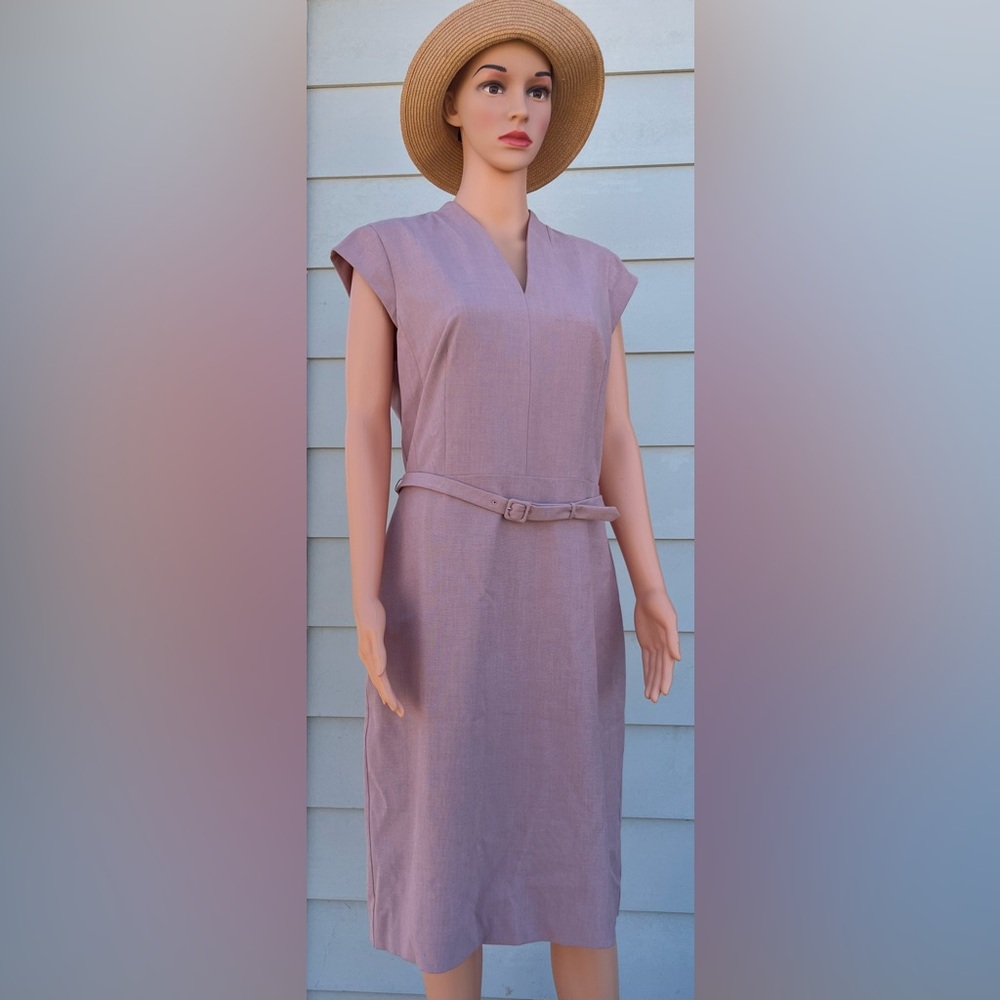 Ann Taylor Pink Sleeveless Sheath Dress